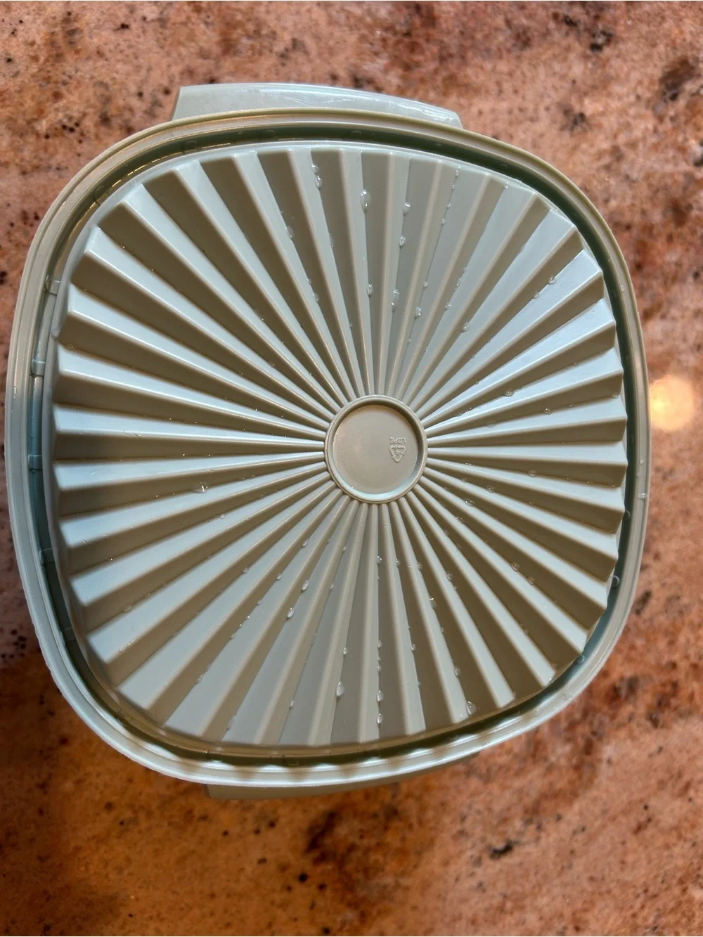 Tupperware seafoam green